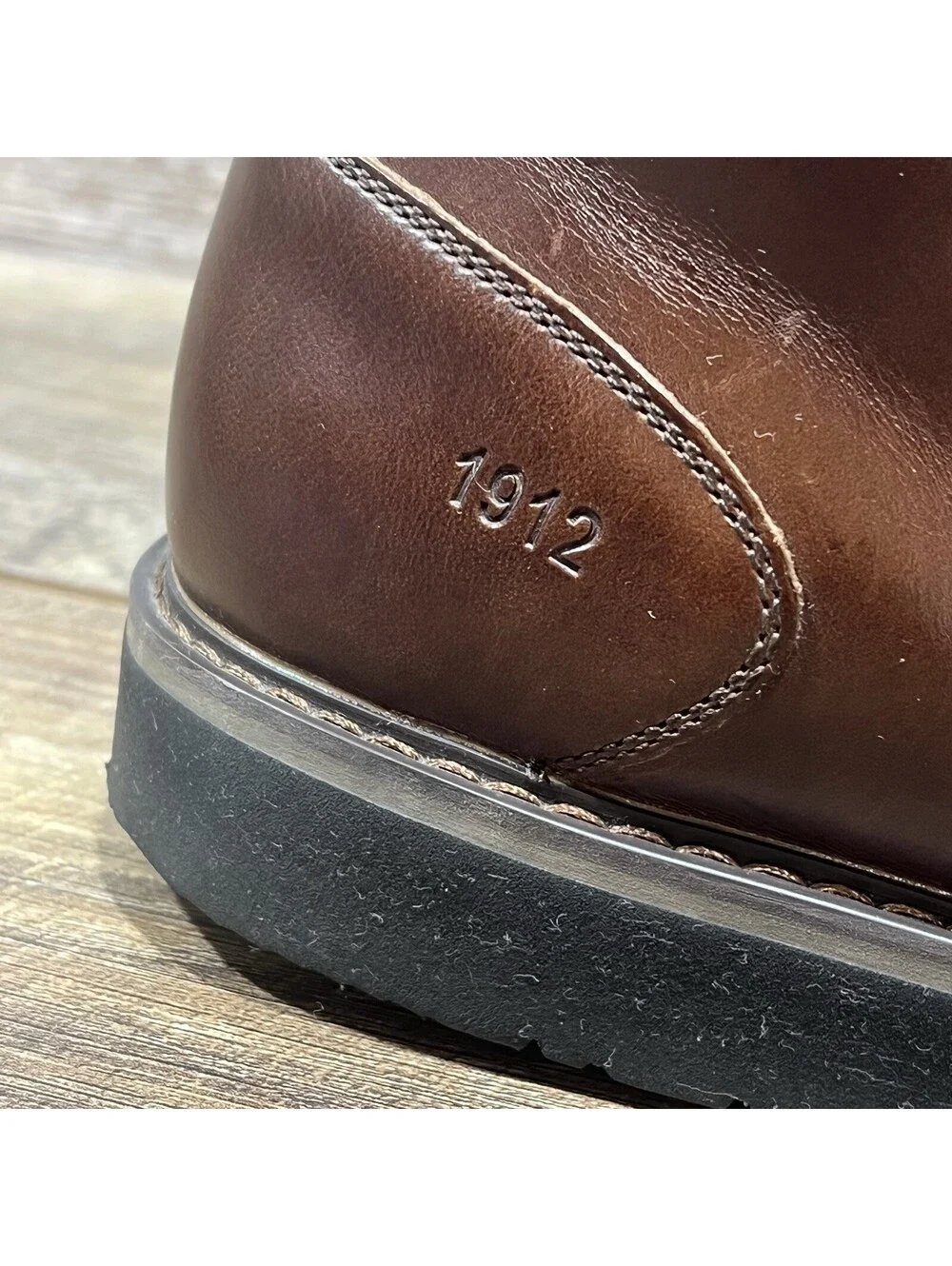 Nunn Bush Denali Waterproof Plain Toe Mens 14M Chukka Boot Brown Leather #84887